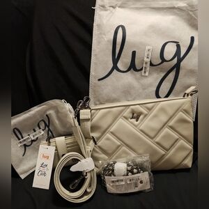 Lug Satin Luxe VL Set in Pebble includes Waltz Bag, Hurdle Wallet & Metal Strap